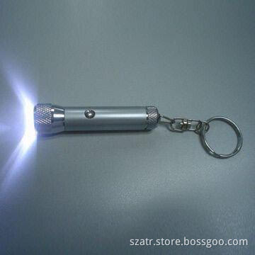 White LED Flashlight, Available in Blue, Red, Black, and Silver Colors